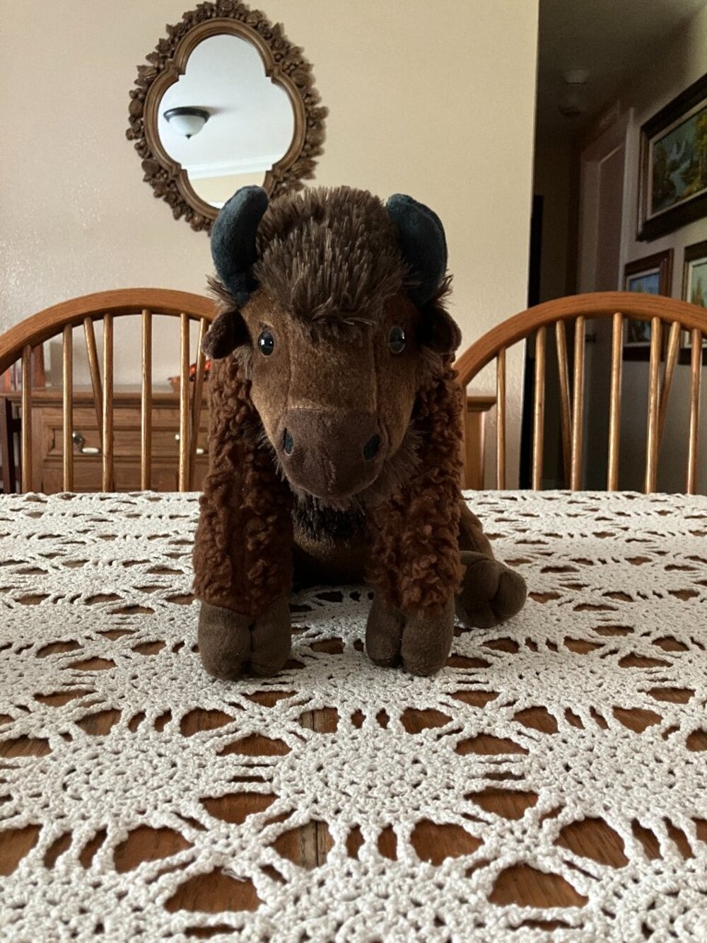 The Petting Zoo 12” Plush Wild Onez Bison Buffalo with Tags